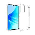 For OPPO A57 Shockproof Non-slip Thickening TPU Phone Case(Transparent) - 1
