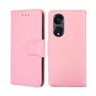 For OPPO Reno8 T 5G/A1 Pro 5G Crystal Texture Leather Phone Case(Pink) - 1