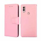 For Kyocera Android One S10 Crystal Texture Leather Phone Case(Pink) - 1