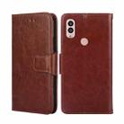 For Kyocera Android One S10 Crystal Texture Leather Phone Case(Brown) - 1