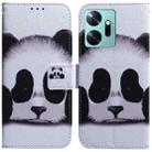 For Infinix Zero 20 / X6821 Coloured Drawing Flip Leather Phone Case(Panda) - 1