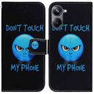 For Realme 10 Pro 5G Coloured Drawing Flip Leather Phone Case(Anger) - 1
