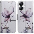 For Realme 10 Pro+ Coloured Drawing Flip Leather Phone Case(Magnolia) - 1