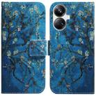 For Realme 10 Pro+ Coloured Drawing Flip Leather Phone Case(Apricot) - 1