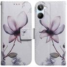 For Realme 10 4G Coloured Drawing Flip Leather Phone Case(Magnolia) - 1