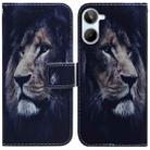 For Realme 10 4G Coloured Drawing Flip Leather Phone Case(Lion) - 1