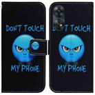 For OPPO Reno8 T 4G Coloured Drawing Flip Leather Phone Case(Anger) - 1