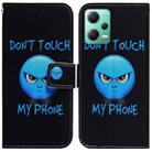 For Xiaomi Redmi Note 12 5G Coloured Drawing Flip Leather Phone Case(Anger) - 1