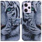 For Xiaomi Redmi Note 12 Pro 5G Coloured Drawing Flip Leather Phone Case(Tiger) - 1