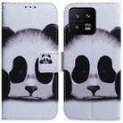 For Xiaomi 13 5G Coloured Drawing Flip Leather Phone Case(Panda) - 1