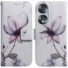 For Honor 70 Coloured Drawing Flip Leather Phone Case(Magnolia) - 1