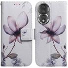 For Honor 80 Coloured Drawing Flip Leather Phone Case(Magnolia) - 1