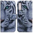 For Sony Xperia 1 IV 2023 Coloured Drawing Flip Leather Phone Case(Tiger) - 1
