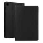 For Galaxy Tab S6 Lite P610 Voltage Elastic Texture Horizontal Flip Leather Case with Holder(Black) - 1