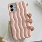 For iPhone 13 Pro Max Varnishing 3D Water Wave Texture Phone Case(Pink) - 1