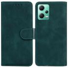 For Xiaomi Redmi Note 12 5G Skin Feel Pure Color Flip Leather Phone Case(Green) - 1