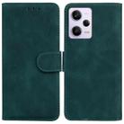 For Xiaomi Redmi Note 12 Pro 5G Skin Feel Pure Color Flip Leather Phone Case(Green) - 1