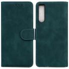 For Sony Xperia 10 IV 2023 Skin Feel Pure Color Flip Leather Phone Case(Green) - 1