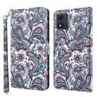 For Motorola Moto E13 3D Painting Pattern Leather Phone Case(Swirl Pattern) - 1