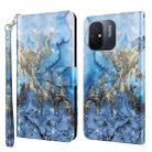 For Xiaomi Redmi 11A 4G 3D Painting Pattern Leather Phone Case(Milky Way) - 1