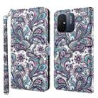 For Xiaomi Redmi 11A 4G 3D Painting Pattern Leather Phone Case(Swirl Pattern) - 1