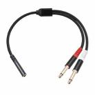 3717 3.5mm Female to 6.35mm 1/4 TS Male Stereo Audio Cable, Length: 30cm - 1