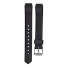 For Fitbit Alta Silicone  Watch Band with Buckle(Black) - 1