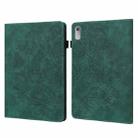 For Lenovo Tab P11 Gen 2 Peacock Embossed Pattern Leather Tablet Case(Green) - 1