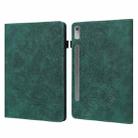 For Lenovo Tab P11 Pro Gen 2 Peacock Embossed Pattern Leather Tablet Case(Green) - 1