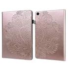 For Huawei MatePad SE 10.4 2022 Peacock Embossed Pattern Leather Tablet Case(Rose Gold) - 1