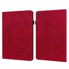 For Samsung Galaxy Tab S5e Peacock Embossed Pattern Leather Tablet Case(Red) - 1