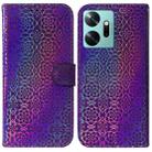 For Infinix Zero 20 / X6821 Colorful Magnetic Buckle Leather Phone Case(Purple) - 1