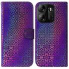 For Tecno Spark Go 2023 / Pop 7 Pro Colorful Magnetic Buckle Leather Phone Case(Purple) - 1