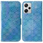 For Xiaomi Redmi Note 12 Pro+ Colorful Magnetic Buckle Leather Phone Case(Blue) - 1