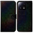 For Xiaomi 13 Pro 5G Colorful Magnetic Buckle Leather Phone Case(Black) - 1