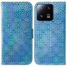 For Xiaomi 13 Pro 5G Colorful Magnetic Buckle Leather Phone Case(Blue) - 1