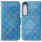 For Sony Xperia 1 IV 2023 Colorful Magnetic Buckle Leather Phone Case(Blue) - 1