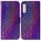 For Sony Xperia 10 IV 2023 Colorful Magnetic Buckle Leather Phone Case(Purple) - 1