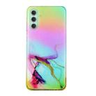 For Samsung Galaxy A34 5G Laser Marble Pattern Clear TPU Protective Phone Case(Green) - 1