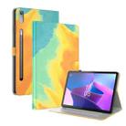 For Lenovo Tab P11 Pro Gen 2 11.2 Watercolor Pattern Flip Leather Tablet Case(Autumn Leaves) - 1