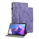 For Lenovo Tab P11 Gen 2 11.5 Tiger Pattern Flip Leather Tablet Case(Purple) - 1