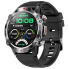 K10 1.39 inch IP67 Waterproof Smart Watch, Support Heart Rate / Sleep Monitoring(Black Silver) - 1