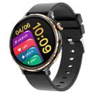 T21 1.32 inch Silicone Band IP67 Waterproof Smart Watch, Support Heart Rate / Sleep Monitoring(Black Gold) - 1