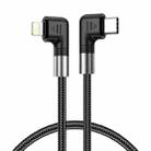 A9 30W USB-C/Type-C to 8 Pin Double Elbow Data Cable, Length:1m - 1