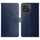 For Honor X5 4G HT01 Y-shaped Pattern Flip Leather Phone Case(Blue) - 1