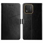 For Honor X5 4G HT01 Y-shaped Pattern Flip Leather Phone Case(Black) - 1