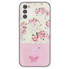 For Samsung Galaxy A14 5G / 4G Bronzing Butterfly Flower TPU Phone Case(Peony) - 1