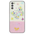 For Samsung Galaxy A34 5G Bronzing Butterfly Flower TPU Phone Case(Colorful Butterfly) - 1