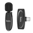 hoco L15 USB-C/Type-C Wireless Lavalier Digital Microphone(Black) - 1