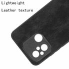 Sewing Cow Pattern Skin PC + PU + TPU Phone Case For Xiaomi Poco C55/Redmi 12C/Redmi 11A 4G(Black) - 5